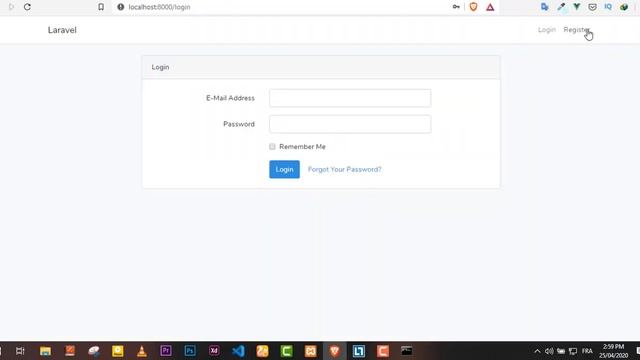 4- Authentication system +   تجربة عمل المشروع (laravel + vue js ) смотреть онлайн