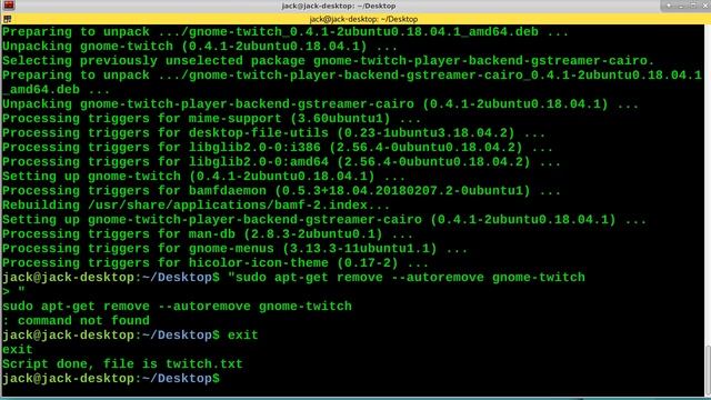 How to Install Twitch On Linux Ubuntu 18 04 Bionic (record terminal commands) смотреть онлайн
