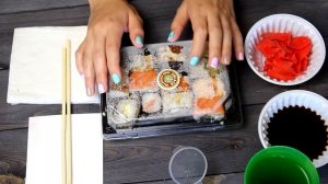 ASMR ROLE-PLAY: ДОСТАВКА РОЛЛОВ И СУШИ, ВЫ-VIP КЛИЕНТ НА ДЕГУСТАЦИИ АСМР