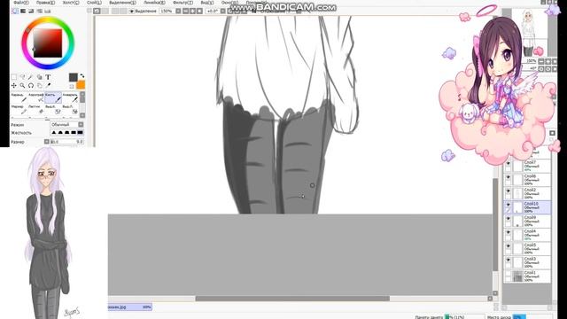 Прокачала свой скилл) Рисую аниме) смотреть онлайн