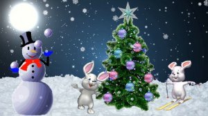 Футаж Зимнее веселье. Красивая заставка для монтажа