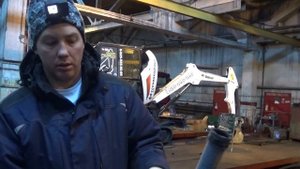 Новый Мини экскаватор Bobcat E37,первый ремонт экскаватора