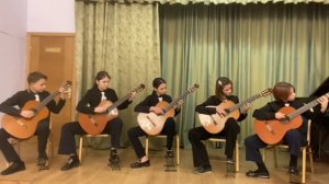 Квинтет «Нота». Кубинский танец обработка В. Колосов. Преподаватель Мирзоева С.М.
