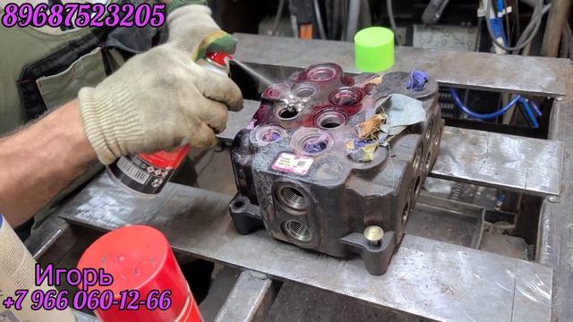 Распределитель jcb HUSCO с микро трещиной. смотреть онлайн