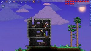 Terraria Design - Wooden starting shack & NPC house (time-lapse) Start to Finish