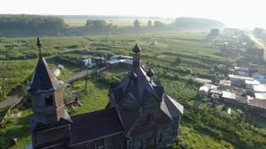 Старая церковь в селе Барабаново Красноярский край