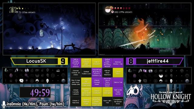 LocusSK vs jettfire44. Hollow Knight Lockout Bingo Tournament 2020 смотреть онлайн