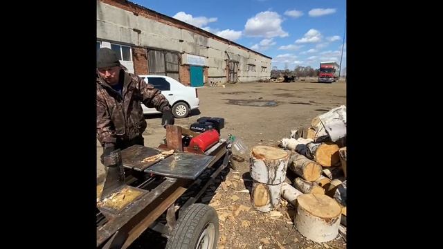 Дровокол самодельный «Кузьмич» смотреть онлайн