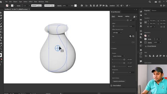 3D Revolve, Material & Texture in Adobe Illustrator | Hindi | Class - 4 смотреть онлайн