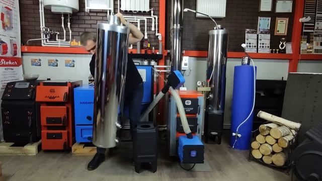 Бак из нержавейки КВЛН 2.0 INOX для дровяного титана ( дровяной водогрейной колонки ) смотреть онлайн