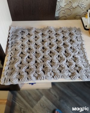 Объёмный напольный Коврик в 3D!крючком.