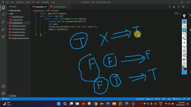 logical operators in java | full code with explination on logical operators | AND OR NOT operators