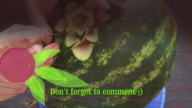 #149 Very easy pattern on watermelon / Bardzo łatwy wzór na arbuzie смотреть онлайн