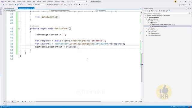 WPF CRUD Operation Calling Web API || ASP.NET Core || EF Core || SQL Server
