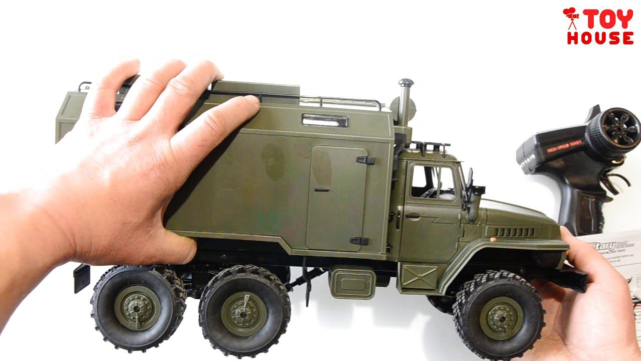 Модель грузовика военный УРАЛ 4320 на радиоуправлении масштаб 1/16 WPL B-36 RC 6x6. Про машинки! смотреть онлайн