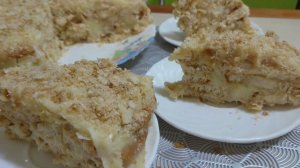 Ленивый Наполеон! Торт без выпечки! Наполеон из ушек / как сделать быстро торт в домашних условиях