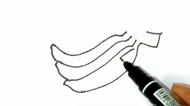 How to draw a banana? Как нарисовать банан? Banan chizish...