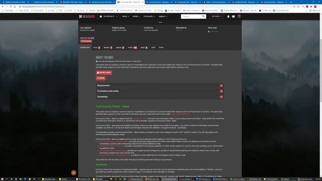 The Witcher 3 Modding - Installing Community Patches Manually (Required) pt1 смотреть онлайн