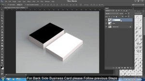 how to create  business card Mockup  using smart objects in Photoshop