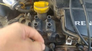 Как снять катушку зажигания Логан