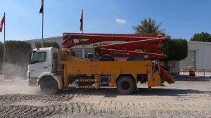 2005 Mercedes-Benz Axor 1828 4x2 w/2005 Putzmeister M24ConcretePumpTruck-Dubai,UAEAuction|23&24Marc