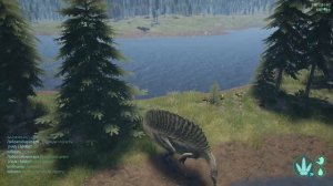 The Isle Legacy|❗ СПИНОЗАВР ПРОТИВ ДВУХ РЕКСОВ ❗ часть 2❗