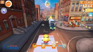 Minion Rush Gameplay - Surfer Minion join Endless Party in Downtown