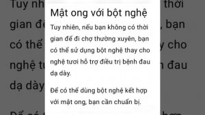 Cách Làm tinh nghệ mật ong chữa đau dạ dày hiệu quả