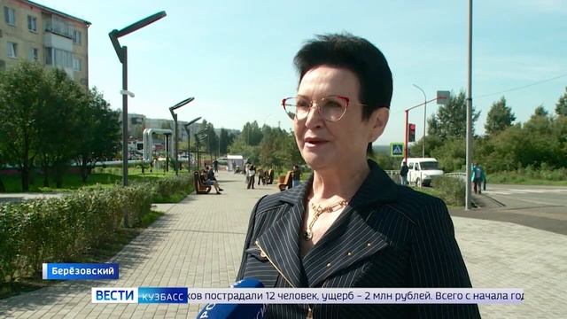 В Березовском после реконструкции открыли площадь Волкова