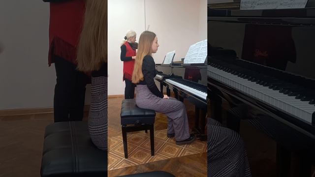 Гендель Соната 6 ми мажор для скрипки и фортепиано, открытый урок по камерному ансамблю, 2 часть смотреть онлайн