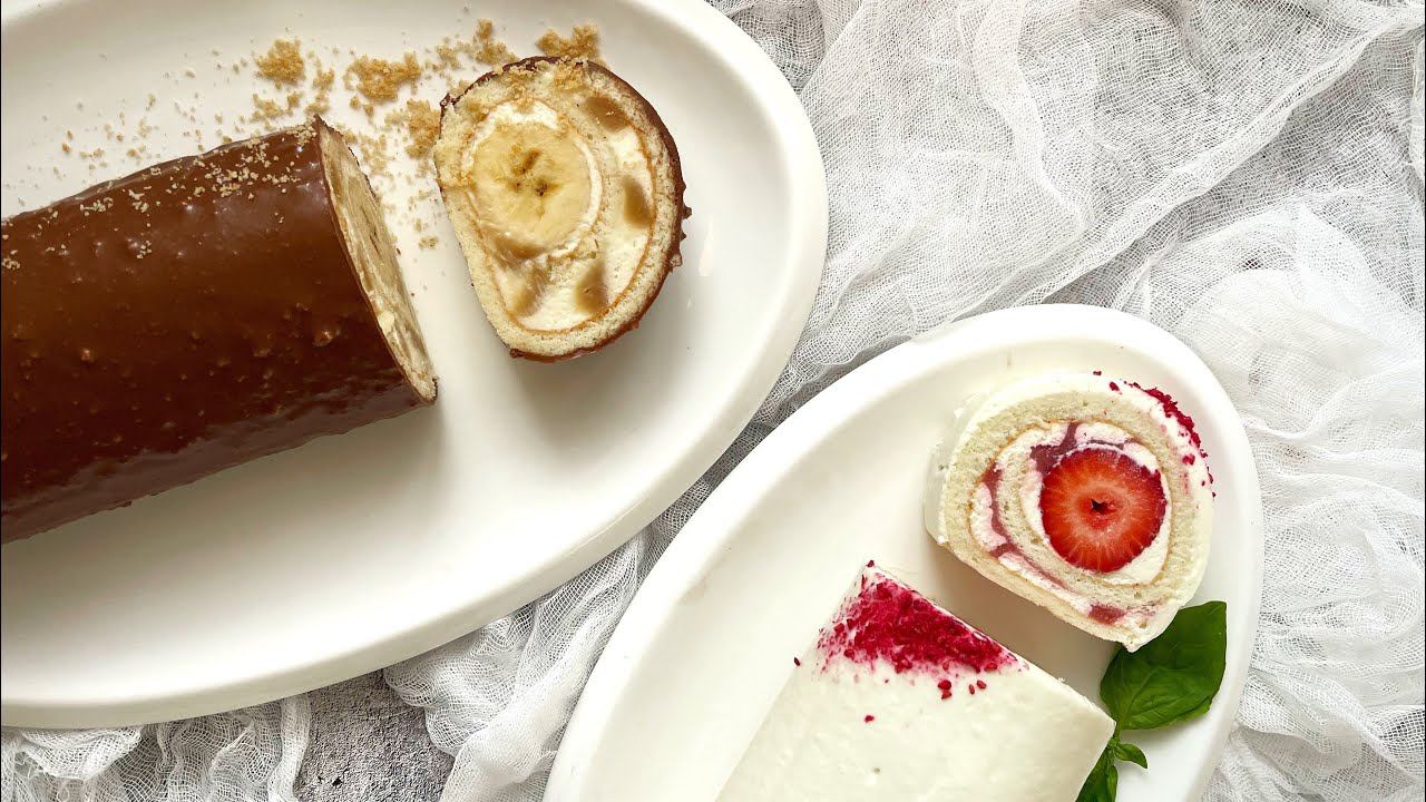 Новые рулеты - Баноффи и Клубноффи. Как в детстве, только еще вкуснее❤️ смотреть онлайн