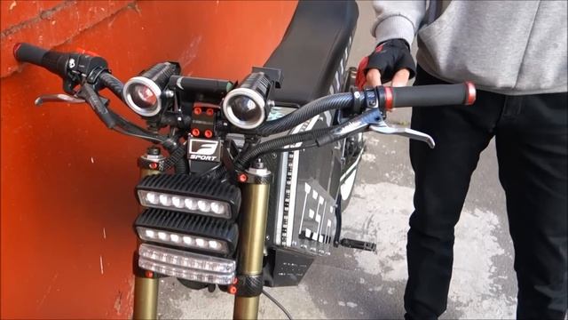 Супермощный электровелосипед - Рой байк - МК3000W АКБ 94V 35A/h смотреть онлайн