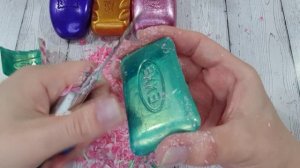 ASMR SOAP l  Резка сухого крашеного мыла l Cutting of dry dyed soap l No talking. 4k