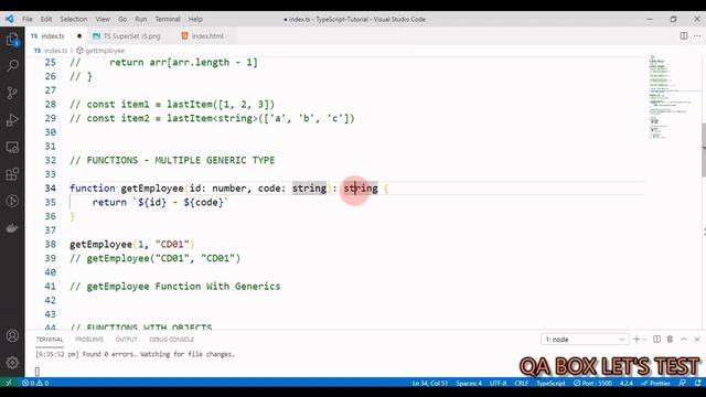 Part 13 - TypeScripts - Generics