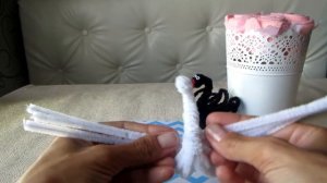 DIY Синельная проволока Поделки из синельной проволоки Лебедь из синельной проволоки