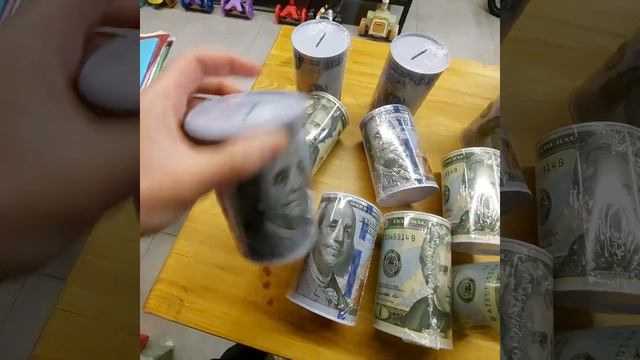 Копилка Доллар. Подарок для детей и взрослых. Экономия. Копить деньги. #dollar #franklin #100dollar смотреть онлайн