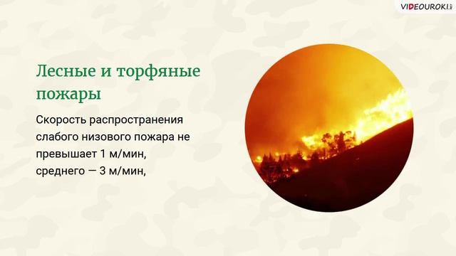 22. Лесные и торфяные пожары и их характеристика