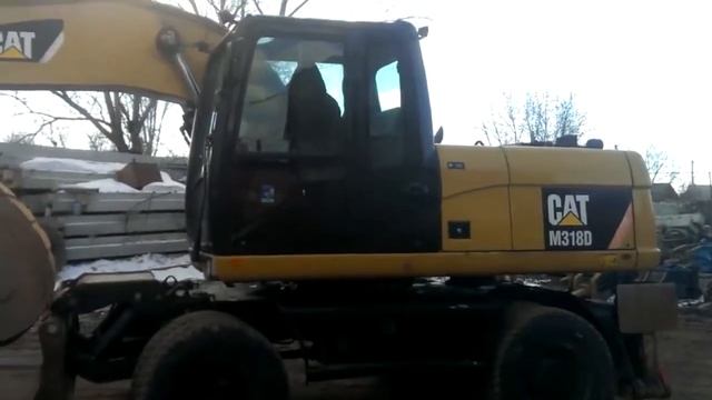 Аренда колесного экскаватора СПБ, CAT 315D смотреть онлайн