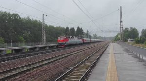 Электровоз ЧС7-236 с поездом №103 Ярославль-Москва