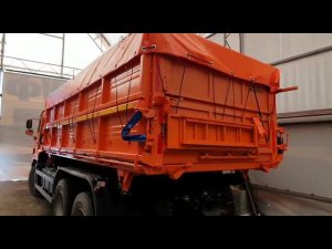 Полог на зерновоз с продольной намоткой