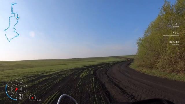 Полёт на мотопараплане весной 4К