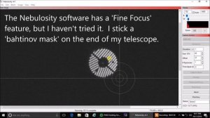 Nebulosity 4: How to Focus on a Star (Focusing Tips)