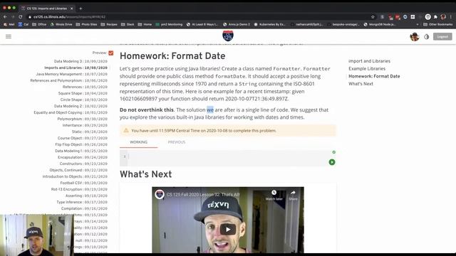 CS 125 Fall 2020: Geoff's Lesson 32 Walkthrough смотреть онлайн
