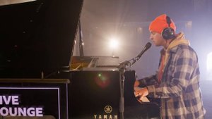 Tyler from Twenty One Pilots - Neon Gravestones in the Live Lounge
