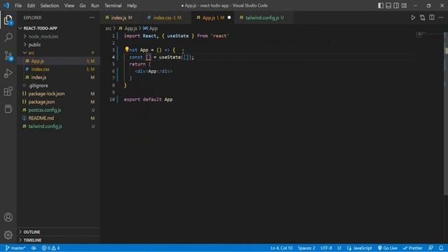 #1 Simple TODO list app in ReactJs 2023 | Visualization through Code at @techroof
