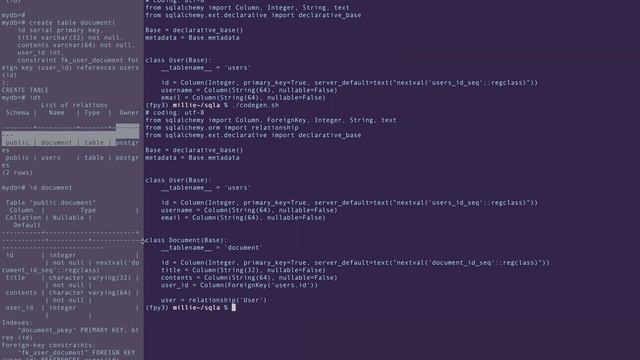 Automatically generating SQLAlchemy models - #22 смотреть онлайн