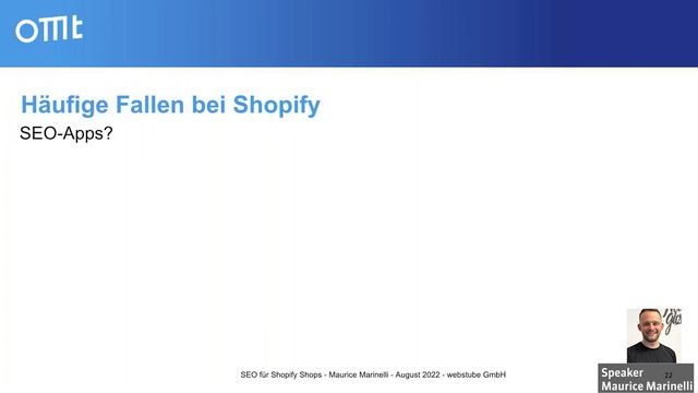 SEO für Shopify: So machst Du organic zu einem relevanten Umsatzkanal (Maurice Marinelli) смотреть онлайн