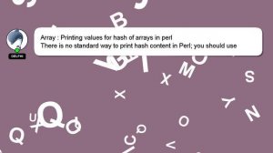 Array : Printing values for hash of arrays in perl