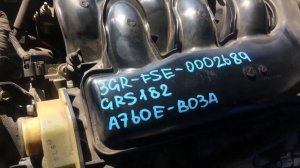 Видео работы двигателя 3GR-FSE GRS182