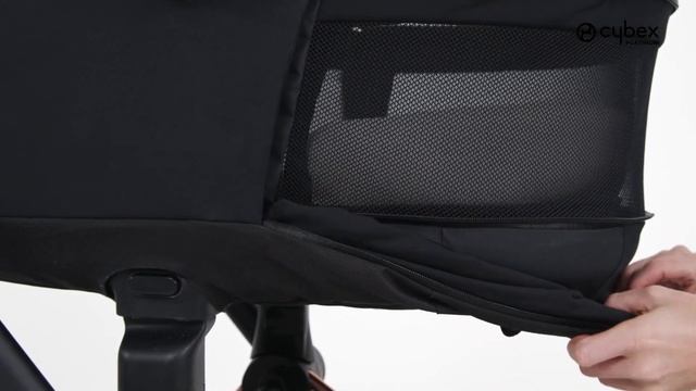 Cybex Lux Carry Cot - как открыть окна для вентиляции на люльке
